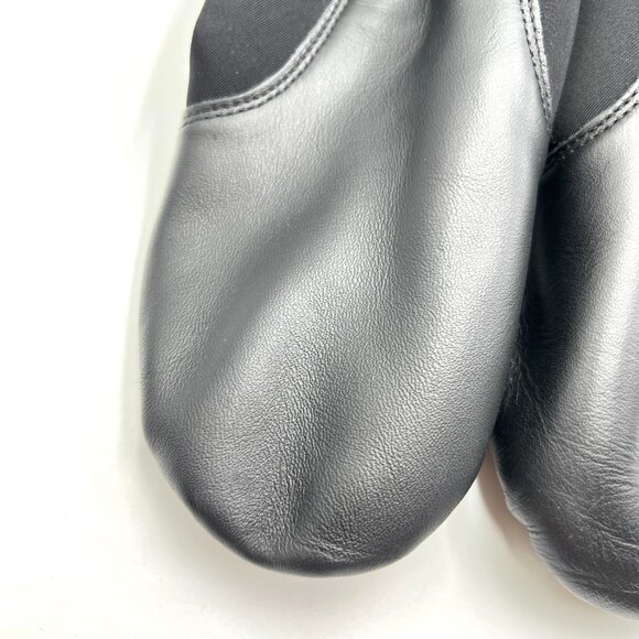Capezio Adult 14W 14 WIDE WIDTH Black Leather EJ2A Slip‎ On Jazz Dance Shoes - Picture 3 of 12